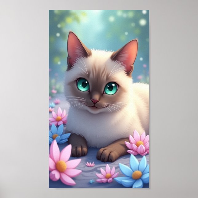 Süße Katze Poster (Vorne)