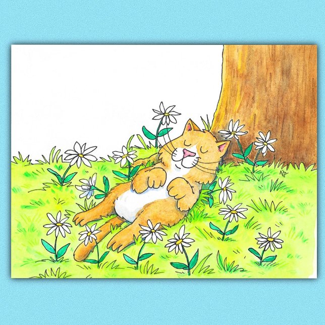 Süße Katze Postkarte (Von Creator hochgeladen)