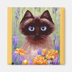 Süße Katze Ragdoll Siamese Burmesisch Rose Creatio Magnet