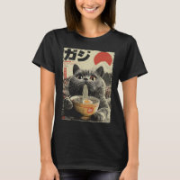 Süße Katze Ramen Ästhetik Japanische Ukiyo-e Fuji
