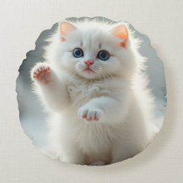 Süße Katze Rundes Kissen