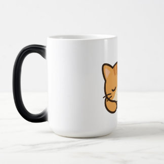 Süße Katze schlafende Tasse