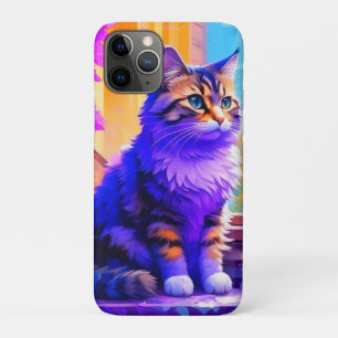 Süße Katze sitzt in Fenster Ai Kunst Case-Mate iPhone Hülle