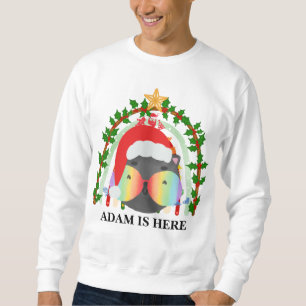 SÜßE KATZE SPORT ANPASSEN PERSONALISIERTER NAME SWEATSHIRT