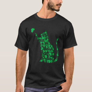 Süße Katze St. Patrick's Day C Glückliche Katze Mu T-Shirt