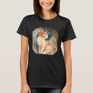Süße Katze  Süße Katze Malerei noveau T-Shirt