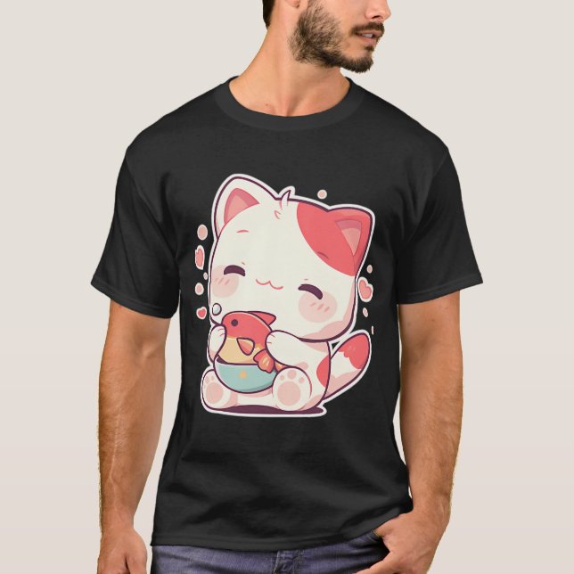 Süße Katze T-Shirt (Vorderseite)