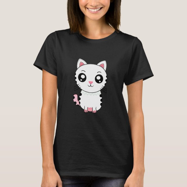 Süße Katze T-Shirt (Vorderseite)