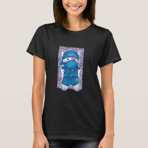 Süße Katze verkleidet als Ninja T-Shirt