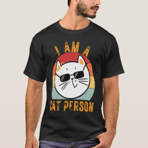 Süße Katze Vintage Ich bin eine Katzenperson  1 T-Shirt