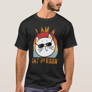 Süße Katze Vintage Ich bin eine Katzenperson  1 T-Shirt