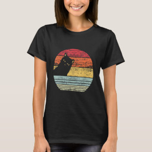 Süße Katze Vintage Retro Katzenmutter Katzenlady K T-Shirt