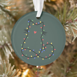 Süße Katze Weihnachten Katzenmutter Lustiges Xmas Ornament