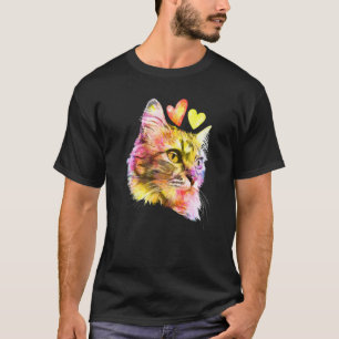 Süße Katze zur Kitten Bunte Kitty Adoption T-Shirt