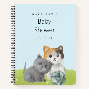 Süße Katzen Baby Shower Geschenkeliste Notizbuch