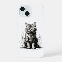Süße Katzen-Bleistiftskizze