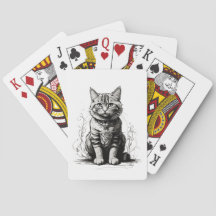 Süße Katzen-Bleistiftskizze