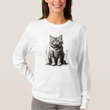 Süße Katzen-Bleistiftskizze