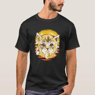 Süße Katzen Frauen Retro-Katze Vintage-Kätzchen Ka T-Shirt