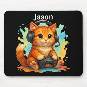 Süße Katzen-Gamer-Mauspad Mousepad