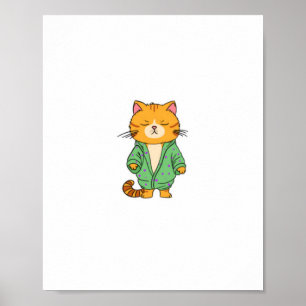 Süße Katzen Gestaltung, rote Katze Poster