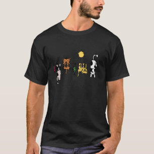 Süße Katzen hängen an einer Wäscheleine Lustige Ka T-Shirt