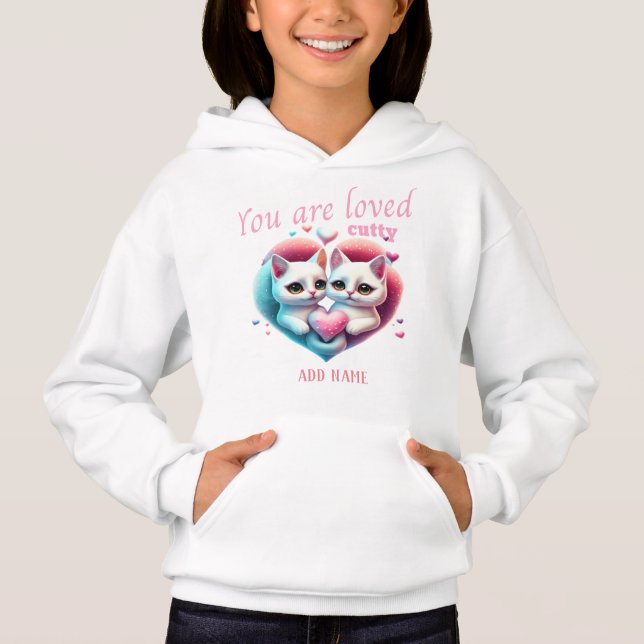 Süße Katzen Hoodie (Vorderseite)