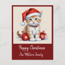 Süße Katzen in Weihnachtsverkleidung - Weihnachtss