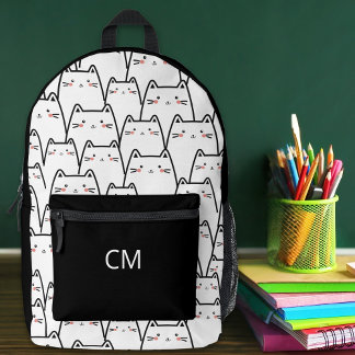 Süße Katzen individuell monogrammierte Umhängetasc Bedruckter Rucksack