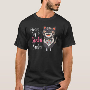 Süße Katzen japanische Nigiri süße Katze liebt Sus T-Shirt