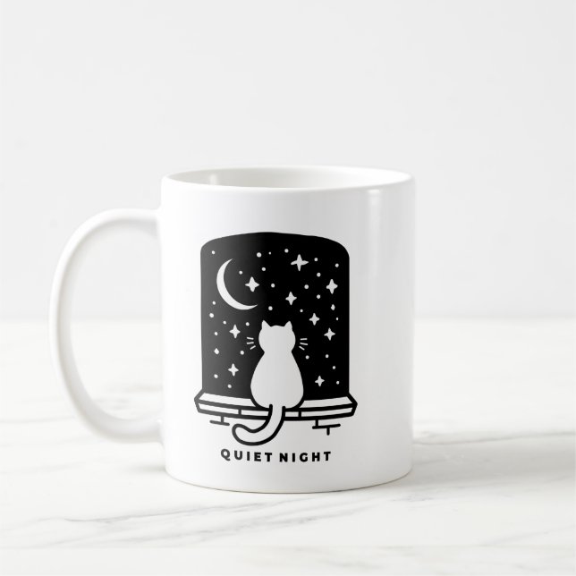 Süße Katzen-Kaffeetasse Kawaii Gemütliches Geschen Kaffeetasse (Links)