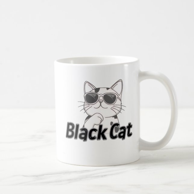 Süße Katzen-Kaffeetasse | Perfektes Geschenk für K Kaffeetasse (Rechts)