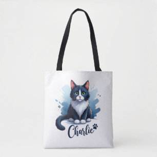 Süße Katzen-Kunst-Tasche – Geschenk für Katzenlieb