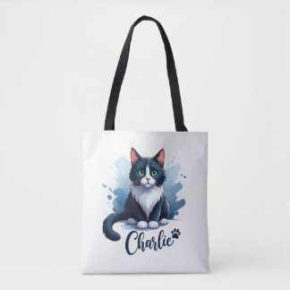 Süße Katzen-Kunst-Tasche – Geschenk für Katzenlieb