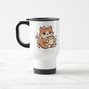 Süße Katzen-Latte-Reisemug Reisebecher
