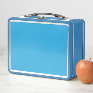 Süße Katzen-Lunchbox Retro Blau Kawaii Metall Brotdose