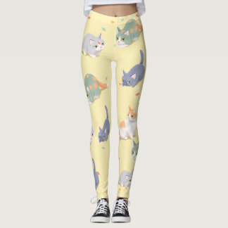 Süße Katzen-Muster-Leggings Leggings