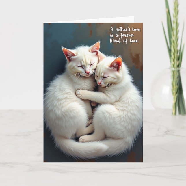 Süße Katzen-Muttertagskarte Karte (Vorderseite)