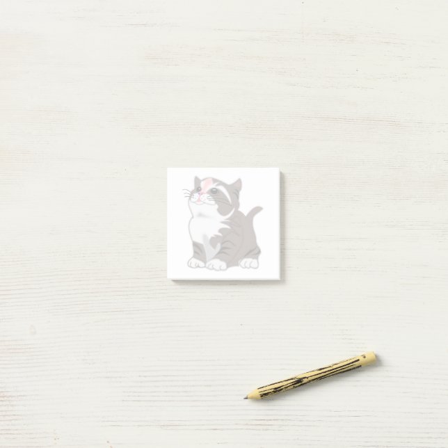 Süße Katzen Post-it® Notizen (Auf Schreibtisch)