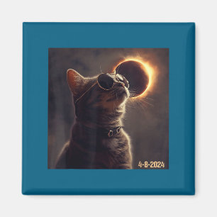Süße Katzen-Sonnenbrille Totale Sonnenfinsternis Magnet