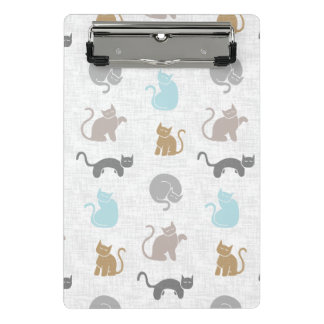 Süße Katzen, städtische Farbpalette Mini Klemmbrett
