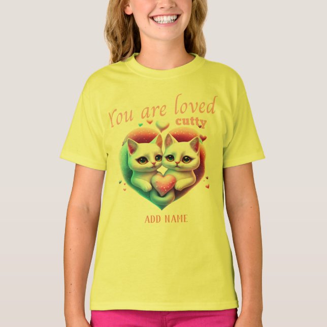 Süße Katzen T-Shirt (Vorderseite)