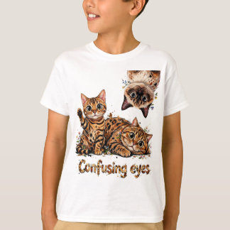 Süße Katzen-Trio in Blütenpracht Katzen-Kitty T-Shirt