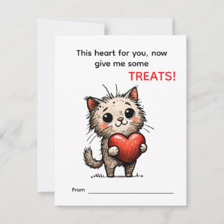 Süße Katzen Valentinstagskarte Feiertagskarte