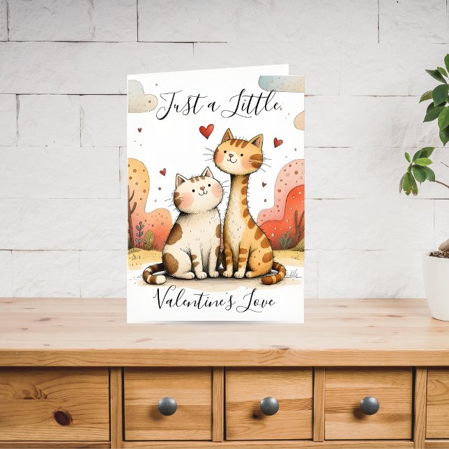 Süße Katzen Valentinstagskarte Feiertagskarte (Von Creator hochgeladen)