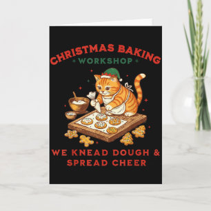 Süße Katzen-Weihnachts-Backworkshop-Geschenke für Karte