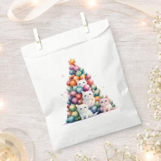 Süße Katzen Weihnachtsbaum Geschenktütchen