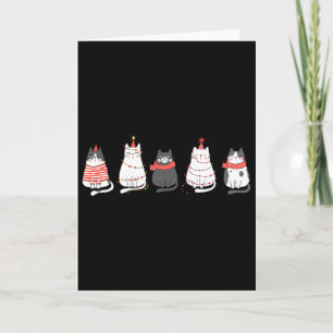 Süße Katzen-Weihnachtslicht Lustige Geschenke für Karte