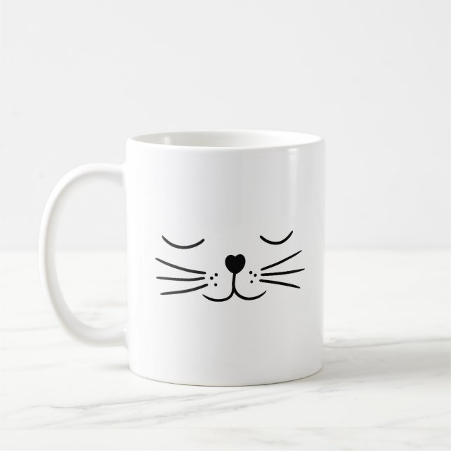 Süße Katzenaugen schlafen Kaffeetasse (Links)
