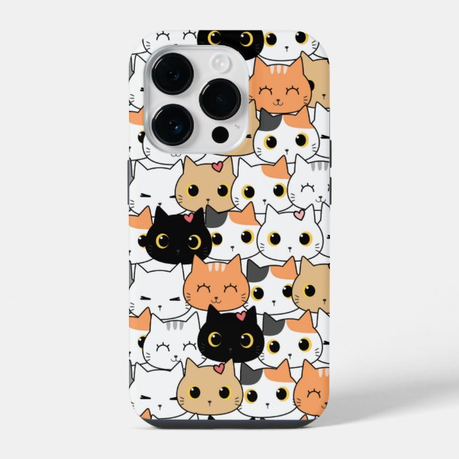 Süße Katzenbaby-Handyhülle iPhone Hülle (Rückseite)